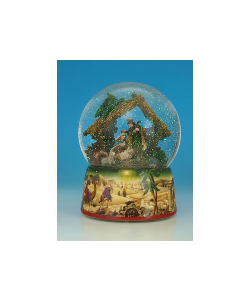 Large Nativity Snow Globe