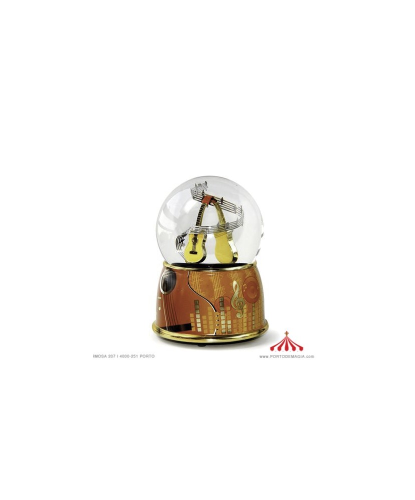 Guitar Snow Globe - Music Box