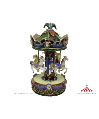 Medium Green Musical Carousel