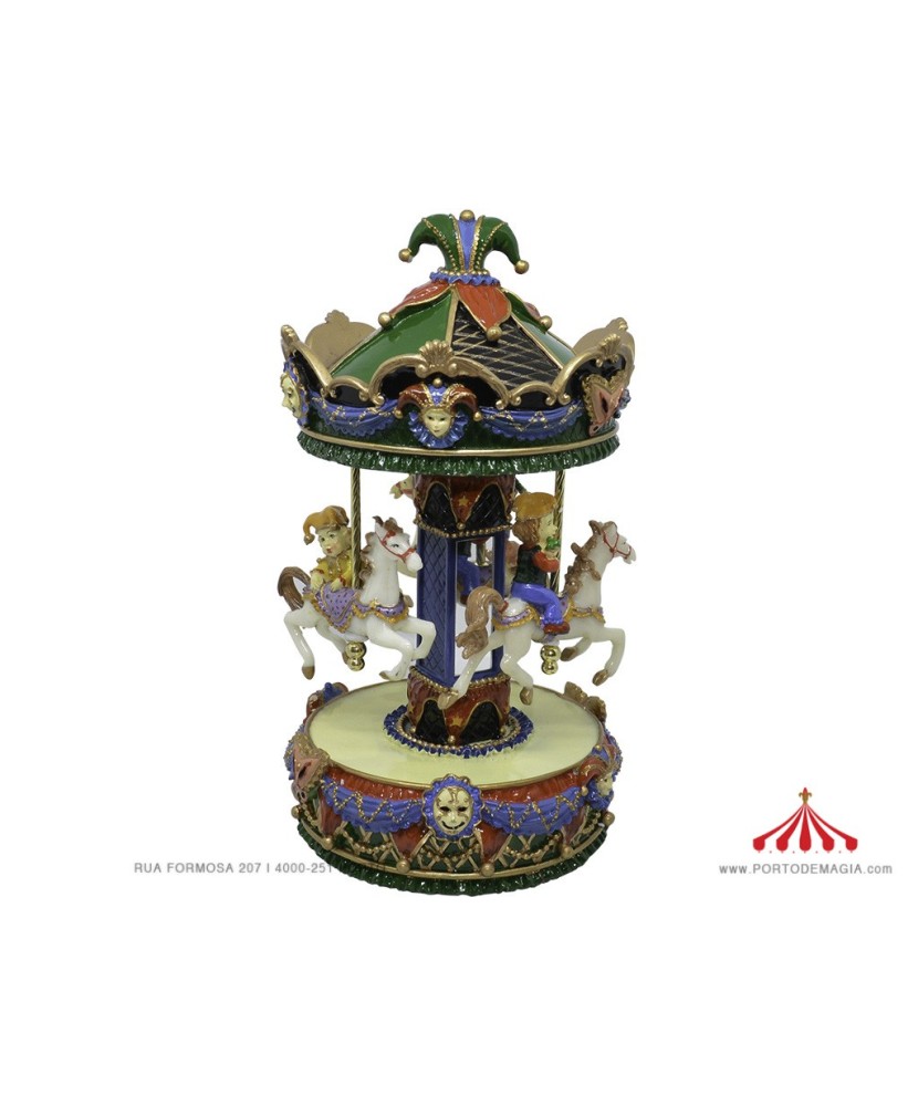 Medium Green Musical Carousel