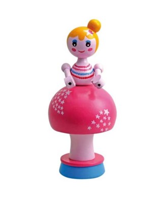 Bailarina de Madera Rosa