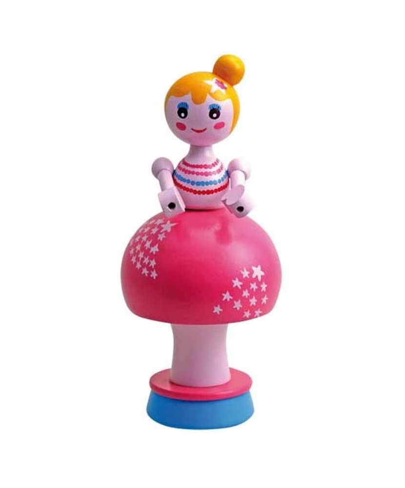 Wooden Pink Ballerina