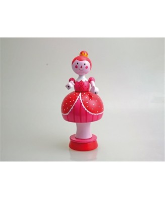 Wooden Red Ballerina