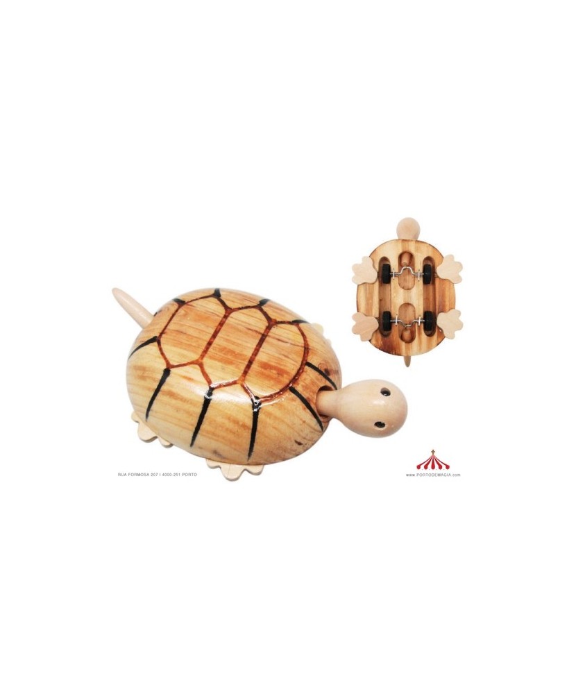 Wooden Turtle with Wheels