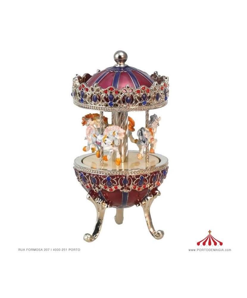 Silver Metal Carousel