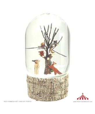 Oval Forest Snow Globe