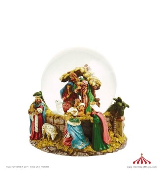 Complete Nativity Snow Globe
